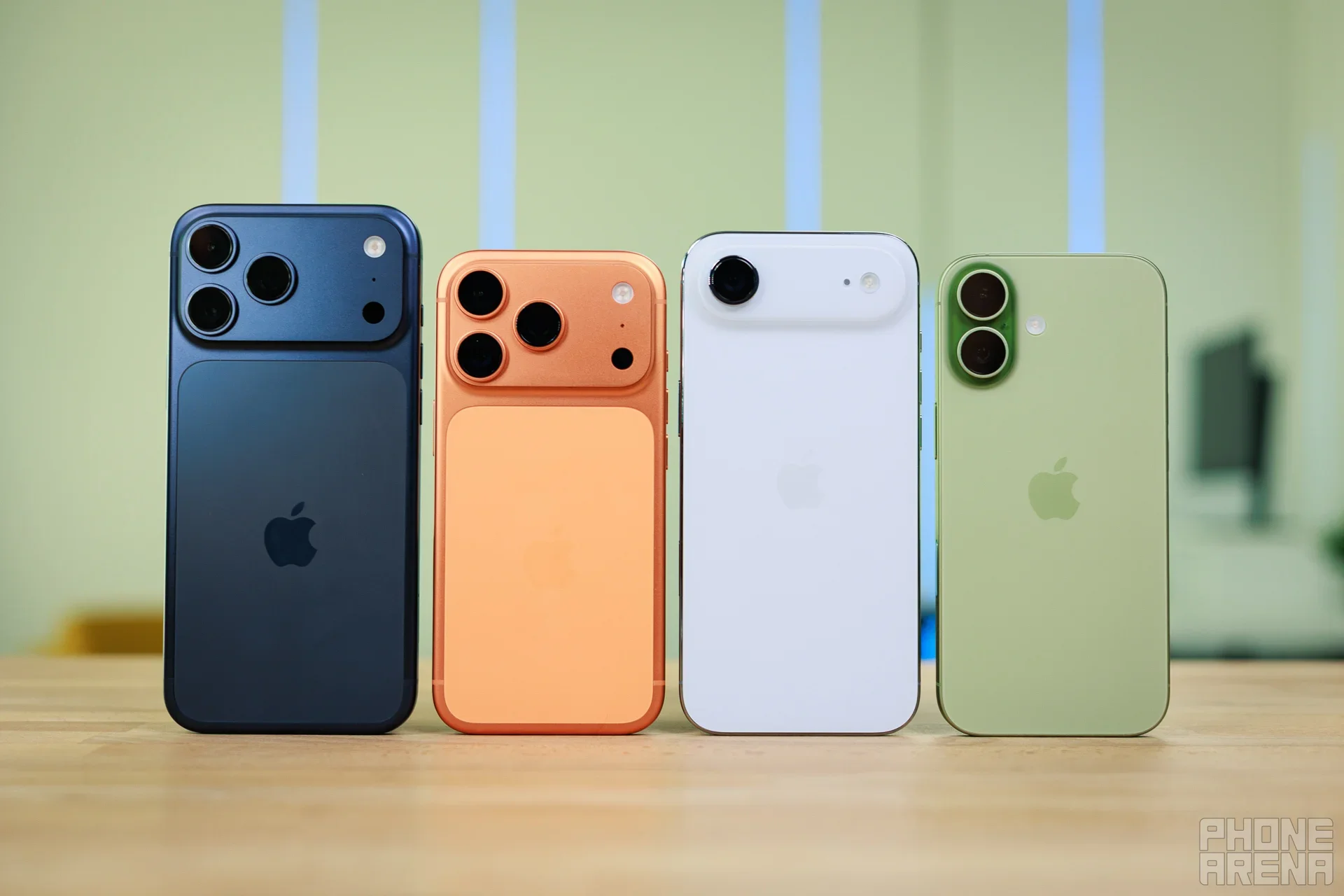 The iPhone 17 family launched together, no such luck for the iPhone 18 series. | Image by PhoneArena - The standard iPhone 18 isn&rsquo;t coming this year after all