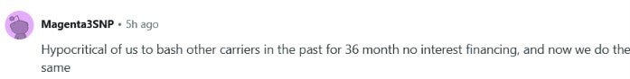 Reddit post from T-Mobile rep.