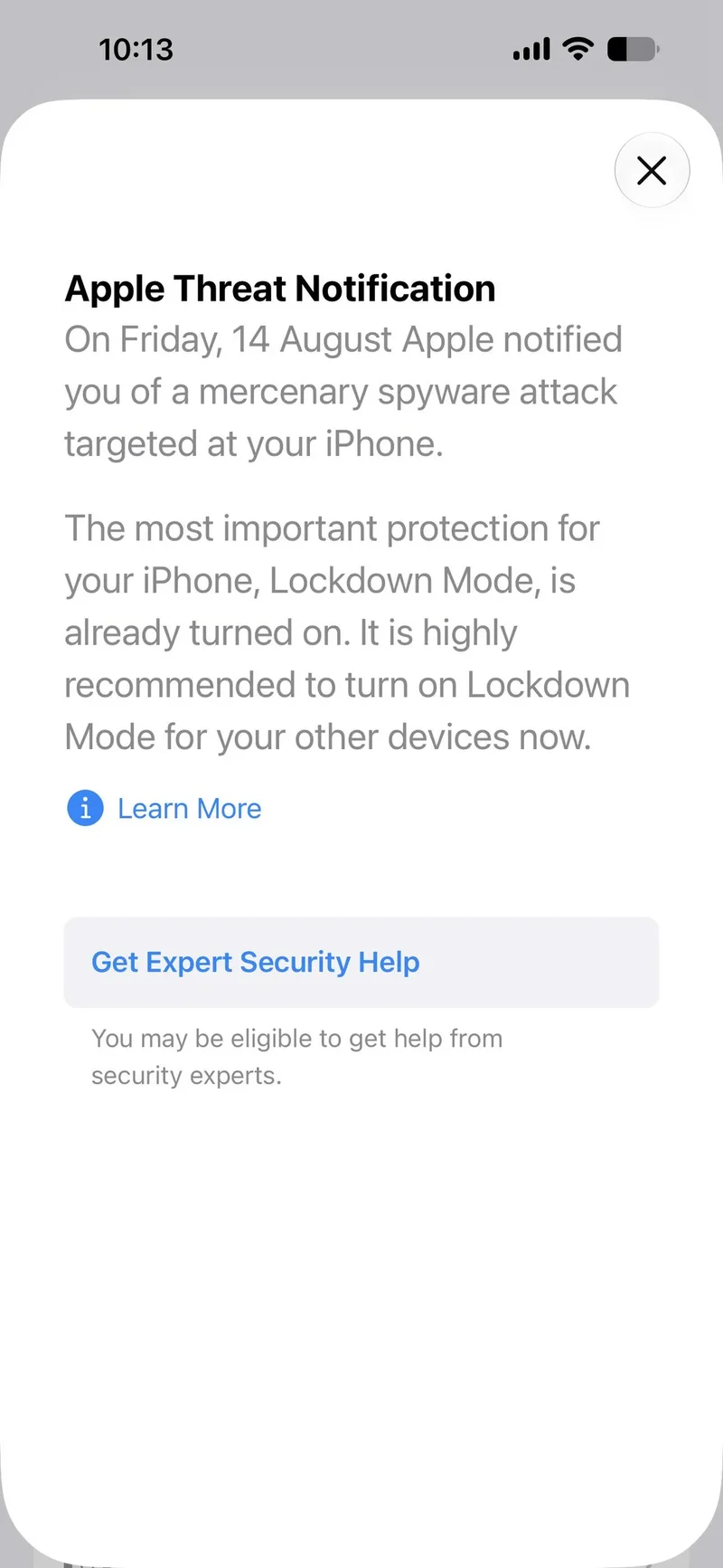 Concerned users report receiving the notifications.