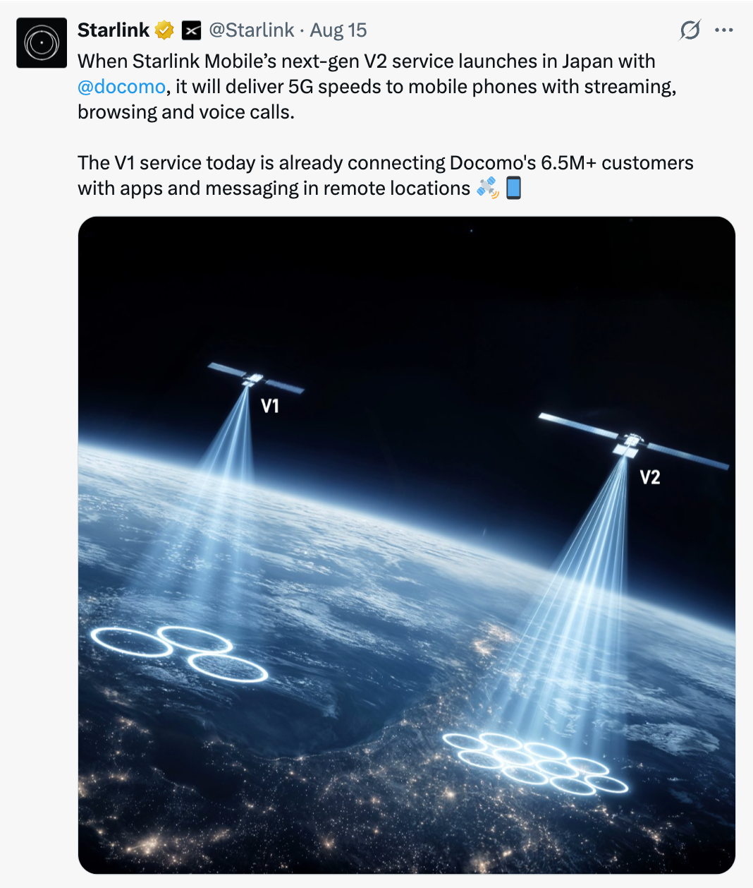 spacex at&amp;amp;T t-mobile verizon rival