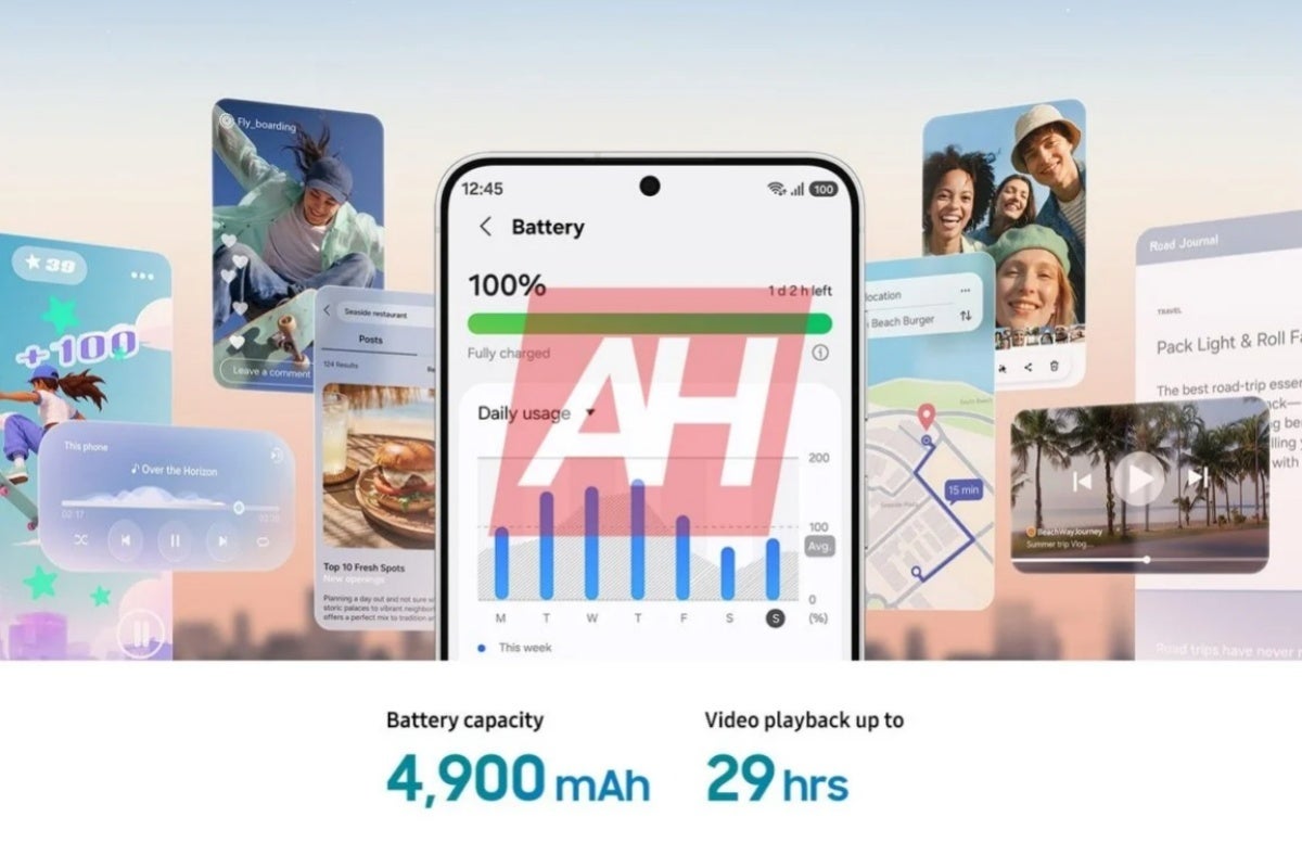 Leaked image revealing Samsung Galaxy S26 FE battery size