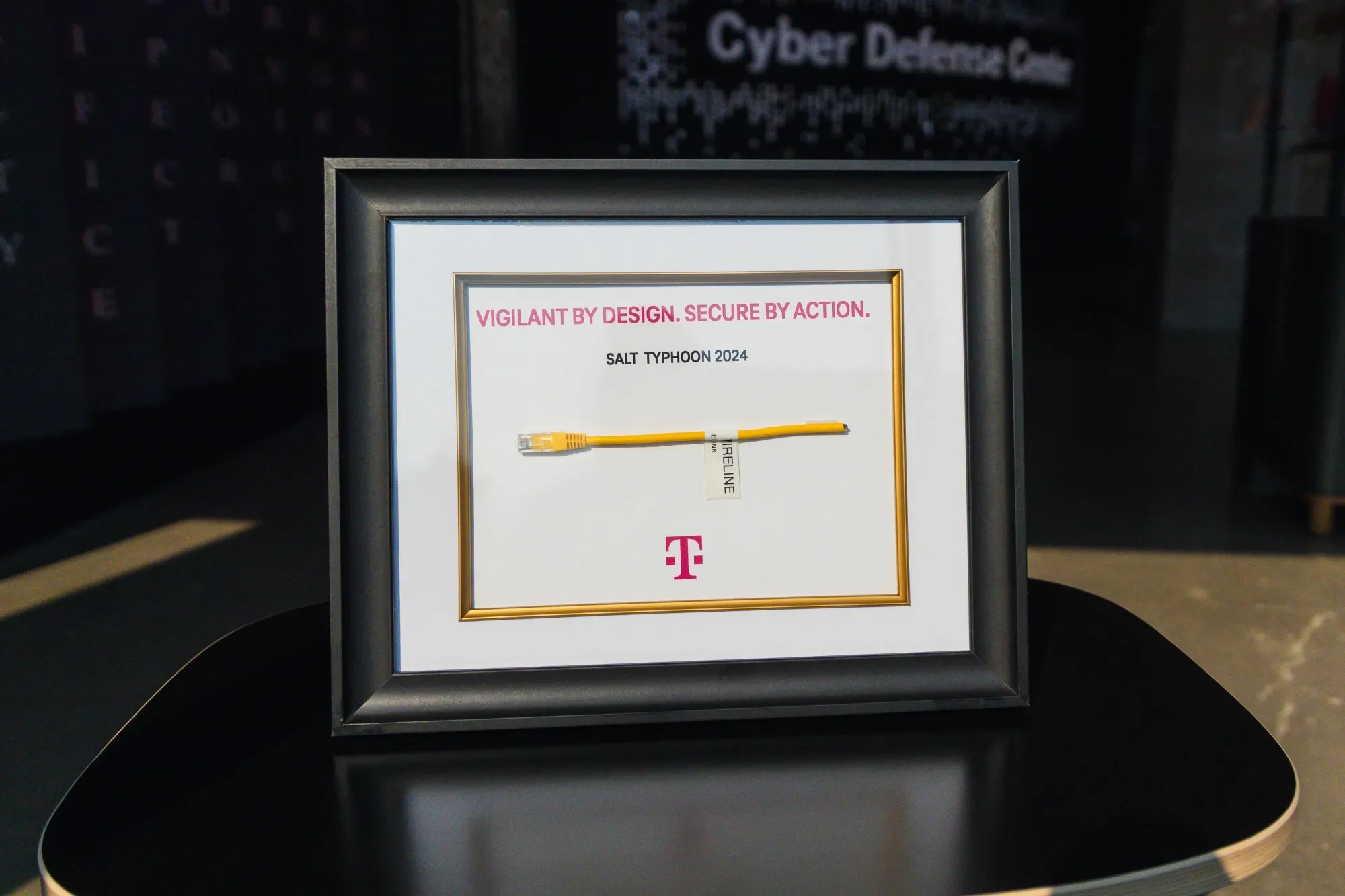 The cable that was snipped. | Image by Bloomberg - T-Mobile unplugged network equipment to thwart hacking attempt