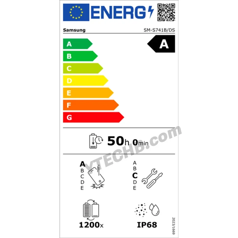 Galaxy S26 FE's leaked European Energy Label. | Image by YTECHB - Even more bad news for the Galaxy S26 FE battery ahead of its premiere