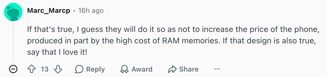 Users on Reddit hope Sony may keep a lower price for the Xperia 10 VIII. | Image by Reddit (screenshot - Sony just announced it&rsquo;s launching a new smartphone next week
