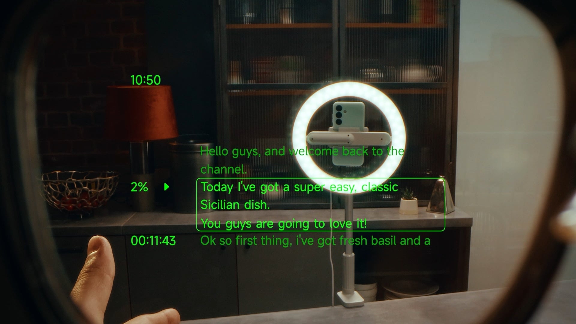 AI Teleprompter | Image by MemoMind - MemoMind AI glasses: classy shapes, practical features, powerful in the background