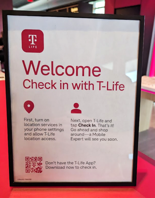 t-mobile stores t-life sign