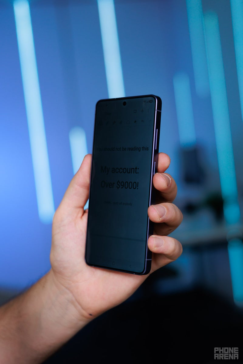 Privacy Display on | Image by PhoneArena