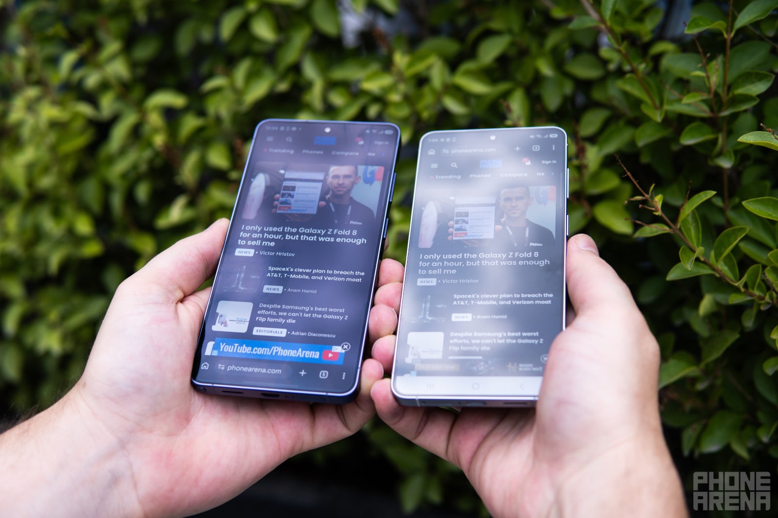 Galaxy S26 Ultra vs Galaxy S26 Plus | Image by PhoneArena - Still the best? Galaxy S26 Ultra anti-reflection glass tested!