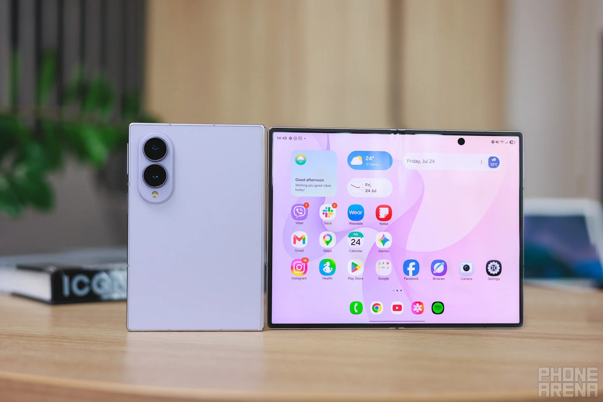 Could the Galaxy Z Fold 8 design become better than this?. | Image by PhoneArena - Samsung may be cooking up a special Galaxy foldable we haven't seen in years