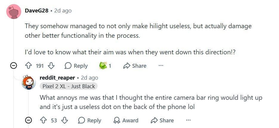 User disappointed with the performance of flashlight.