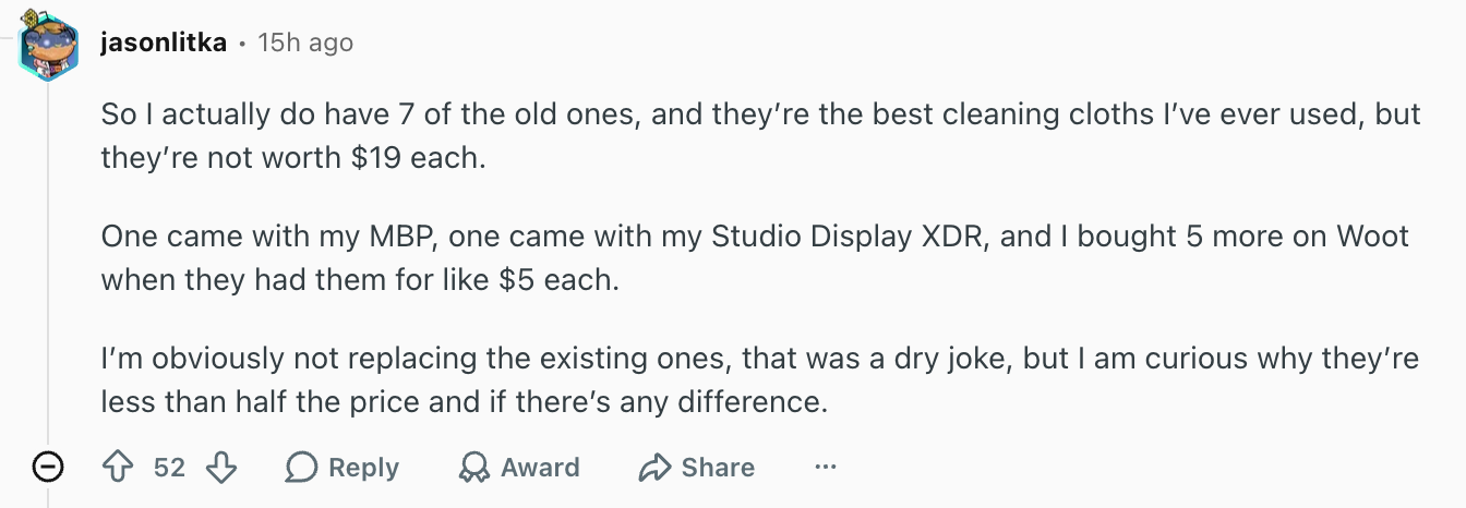 Some people are genuinely curious about the upgrade. | Image by Reddit (screenshot - This could be Apple&rsquo;s only product refresh with a lower price this year