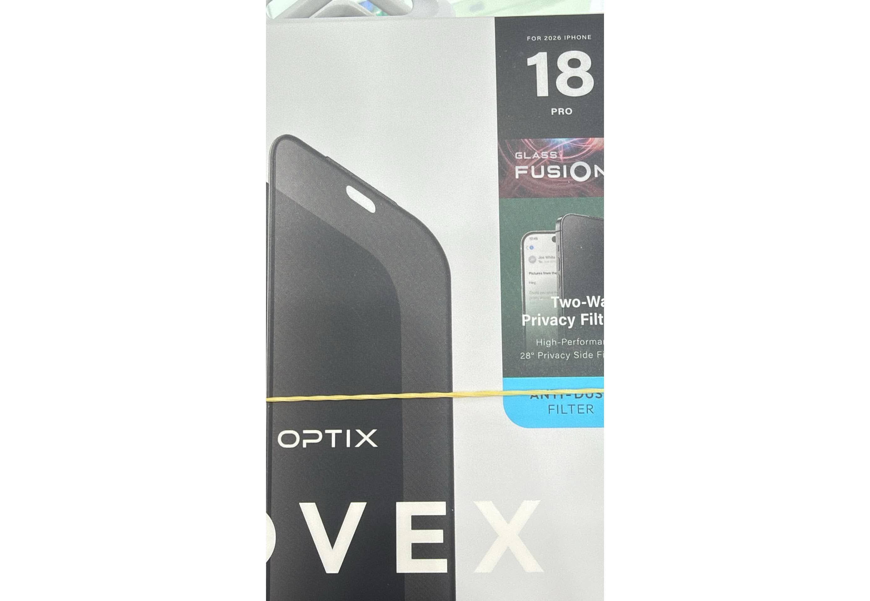 Accessory manufacturers have updated their protectors for the new design. | Image by ShrimpApplePro - Major iPhone 18 Pro design tweak revealed in new leaked image