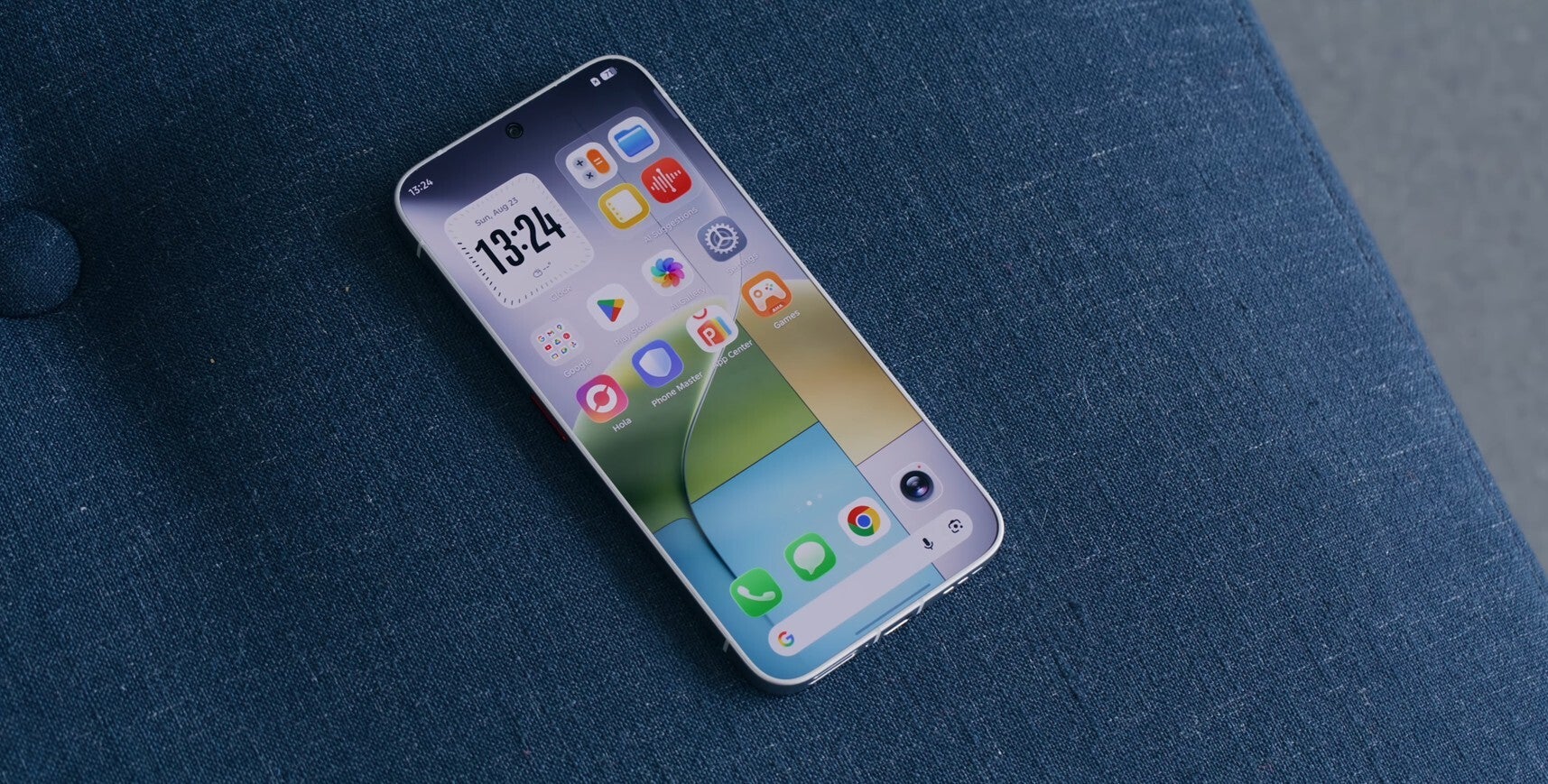 Display of TECNO bezel less phone.