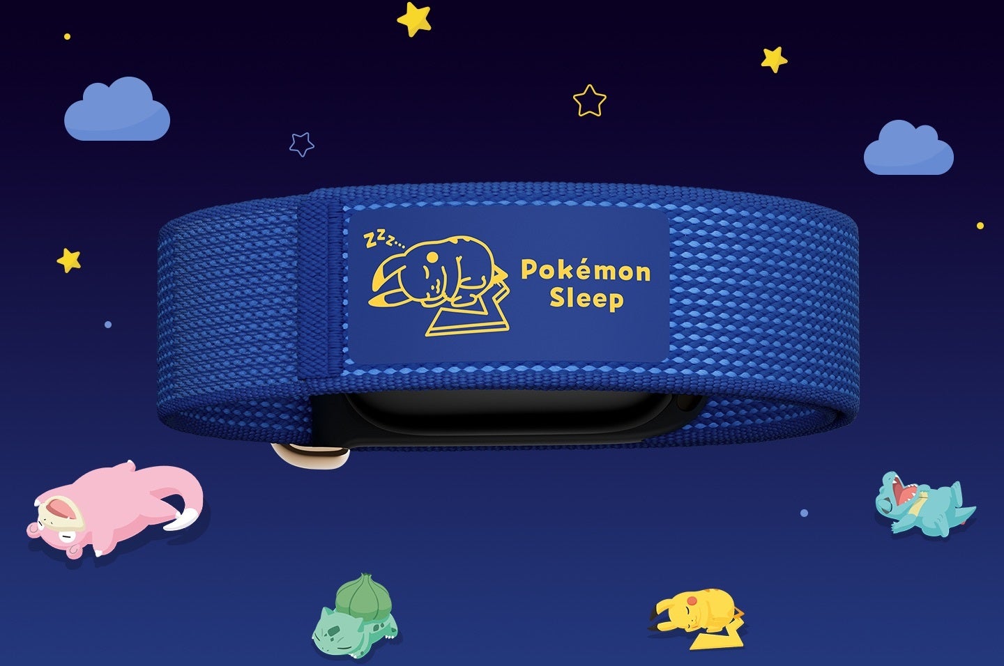 Fitbit Air Pokemon Sleep band with sleeping Pokemon around it