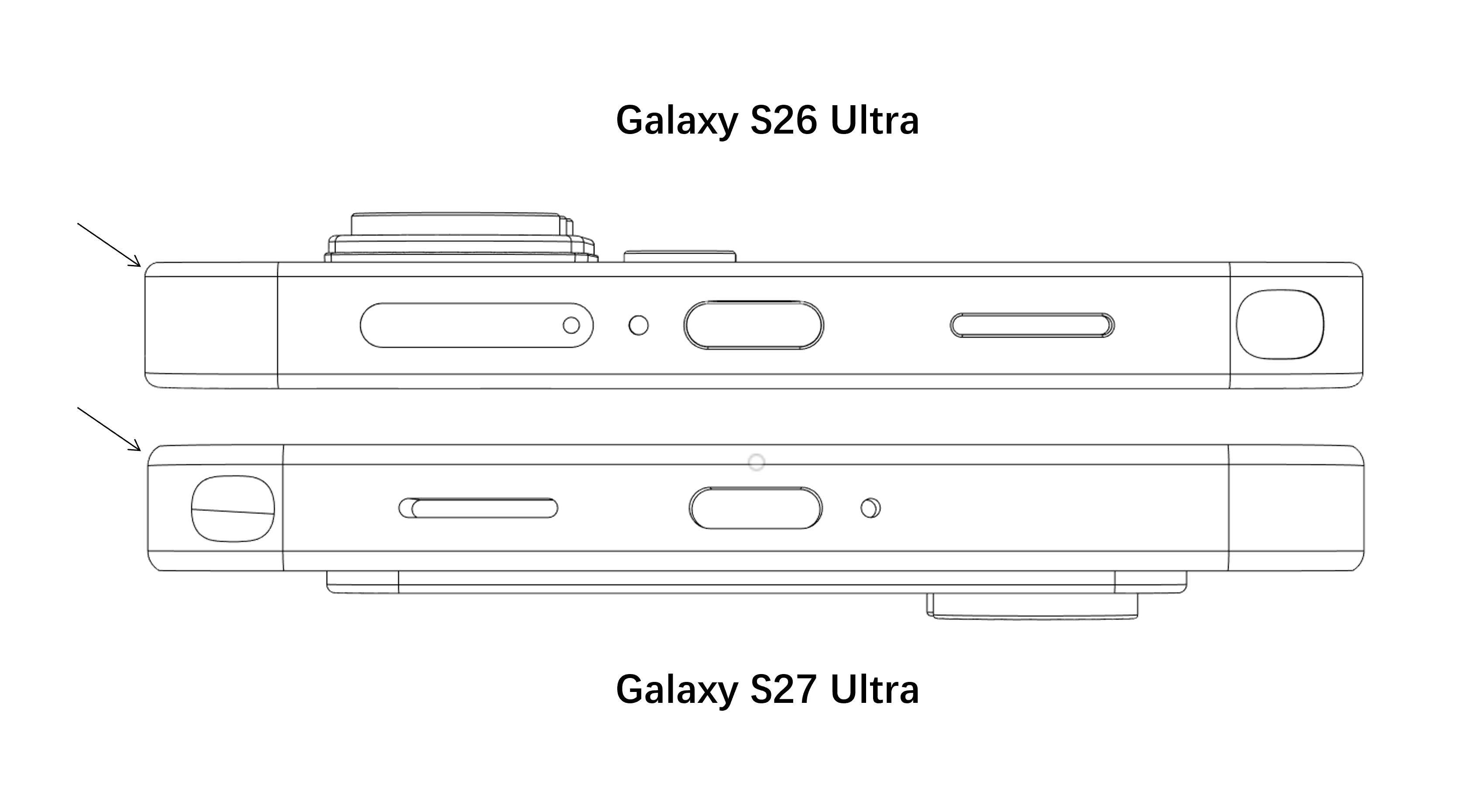 Leaked Samsung Galaxy S27 Ultra rounder edges design