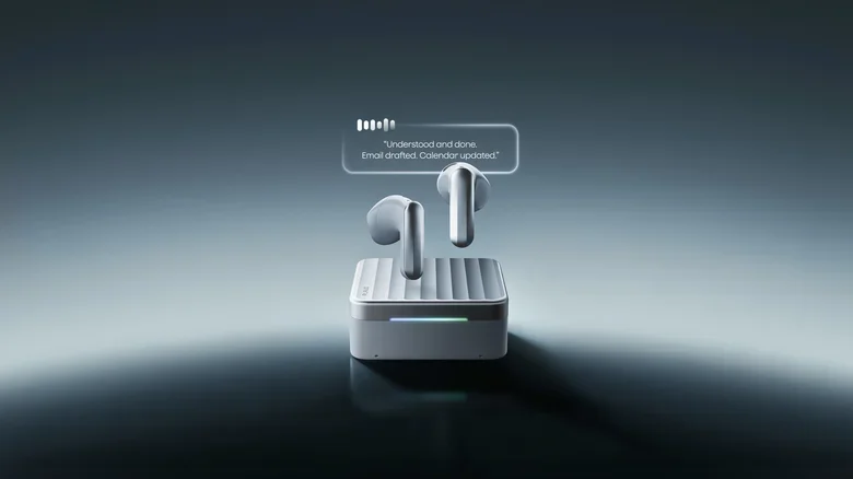The Plaud One earbuds look quite sleek and stylish. | Image by Plaud - I&rsquo;m ditching my AirPods for standalone earbuds that record and translate everything