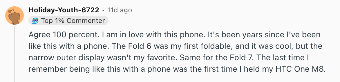 Redditors are truly excited about the Z Fold 8. | Image by Reddit (screenshot - Record Galaxy Z Fold 8 demand causes production issues for Samsung