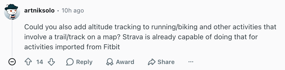 Google Health users seem to have feature requests. | Image by Reddit (screenshot - New Google Health update brings several amazing upgrades
