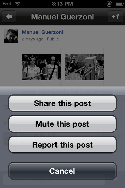 Google+ for iOS updated to include resharing, other fixes