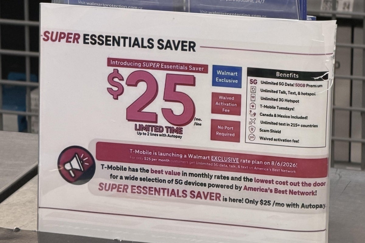 For some reason, this exceptional new offer is not advertised on either T-Mobile or Walmart's website. | Image by worstatbest on Reddit - T-Mobile apparently launched a killer low-cost plan this month without telling (almost) anyone