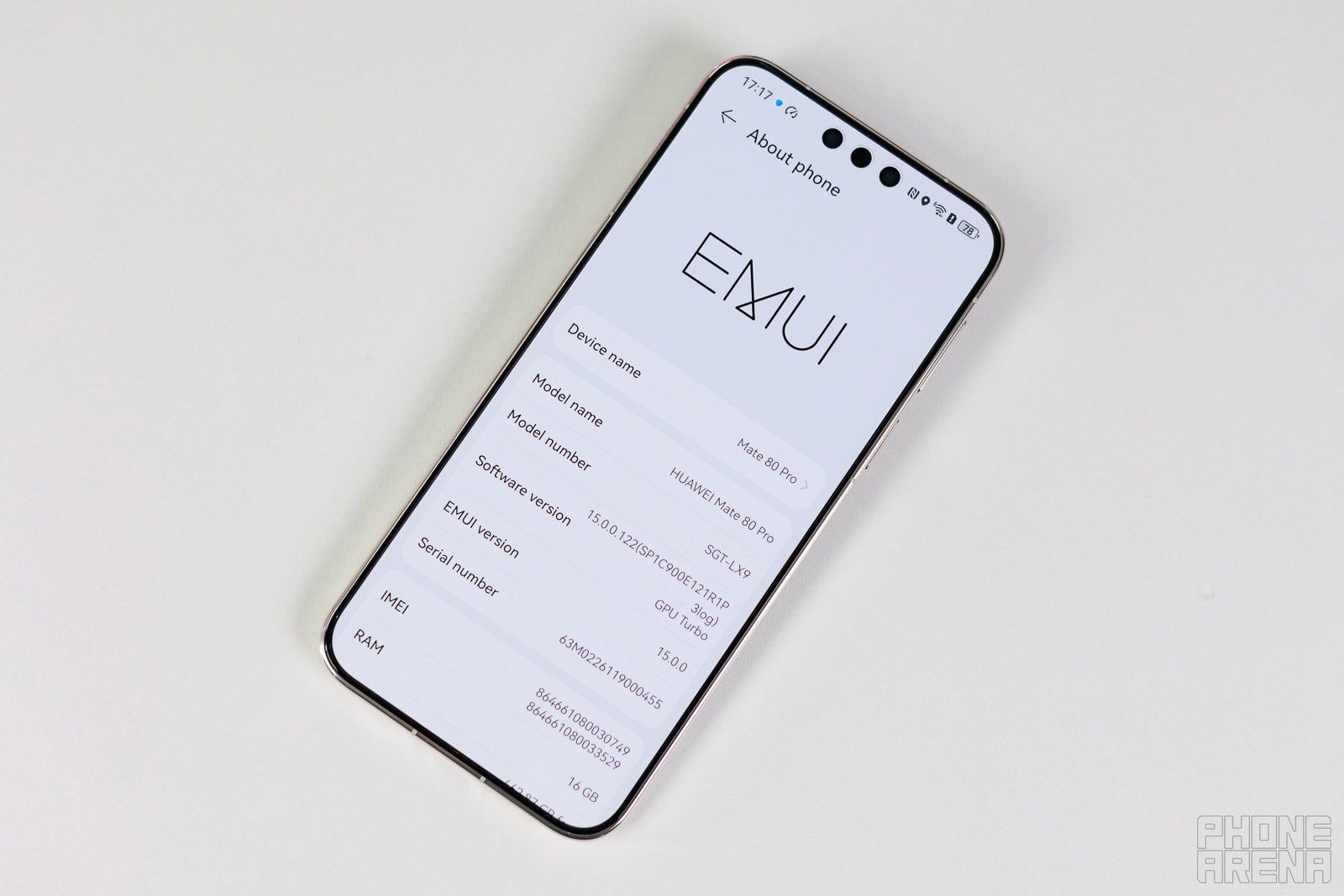 Huawei phones run EMUI in Europe. | Image by PhoneArena - iOS 27 and Android 17 may finally face meaningful competition from a new mobile OS