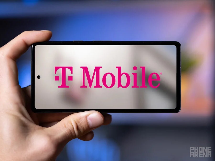 T-Mobile logo on smartphone screen