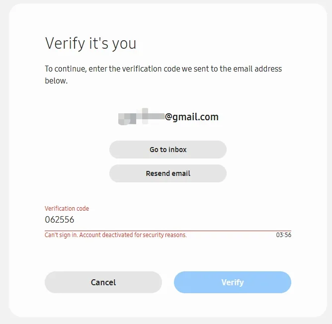 Samsung accounts are being deactivated for security reasons all over the world. | Image by Reddit - Locked out of your Galaxy phone? Support has zero answers right now