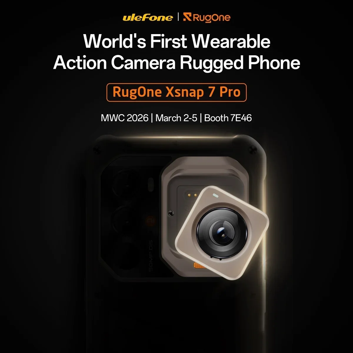 RunOne detachable camera teaser. | Image by uleFone - This wild new smartphone lets you do something no iPhone can