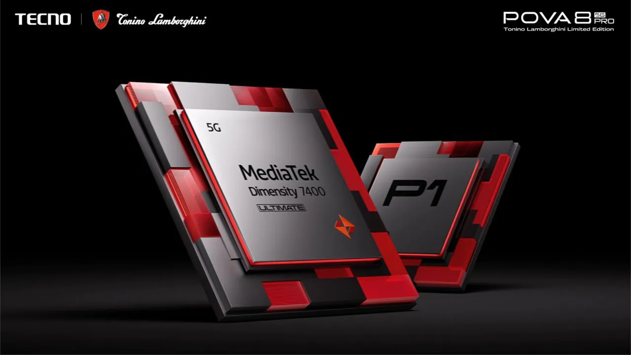 A midrange processor for a Lamborghini phone? That's too bad. | Image by Tecno - The cheapest way to own a Lamborghini isn't a car