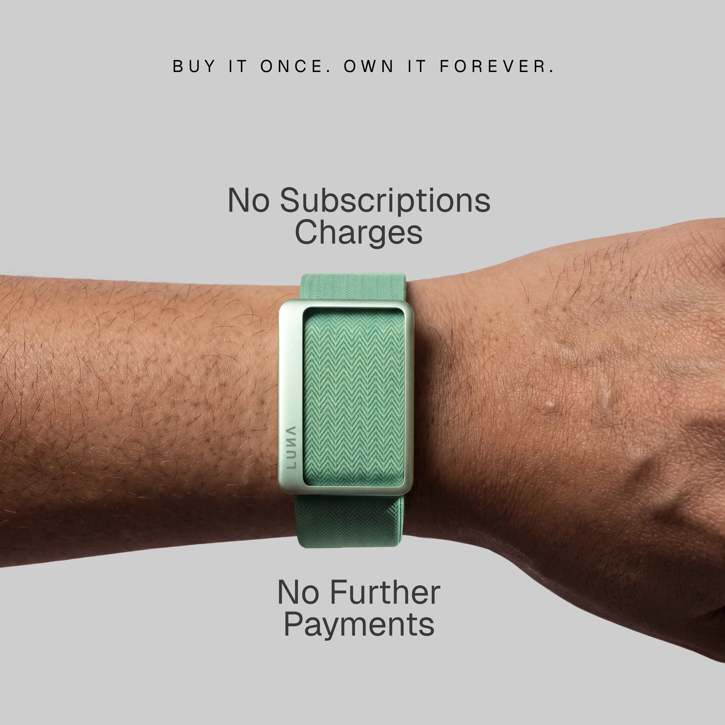 No subscription charges? That's a breath of fresh air. | Image by Luna - This Fitbit Air competitor just started shipping, and I'm getting one