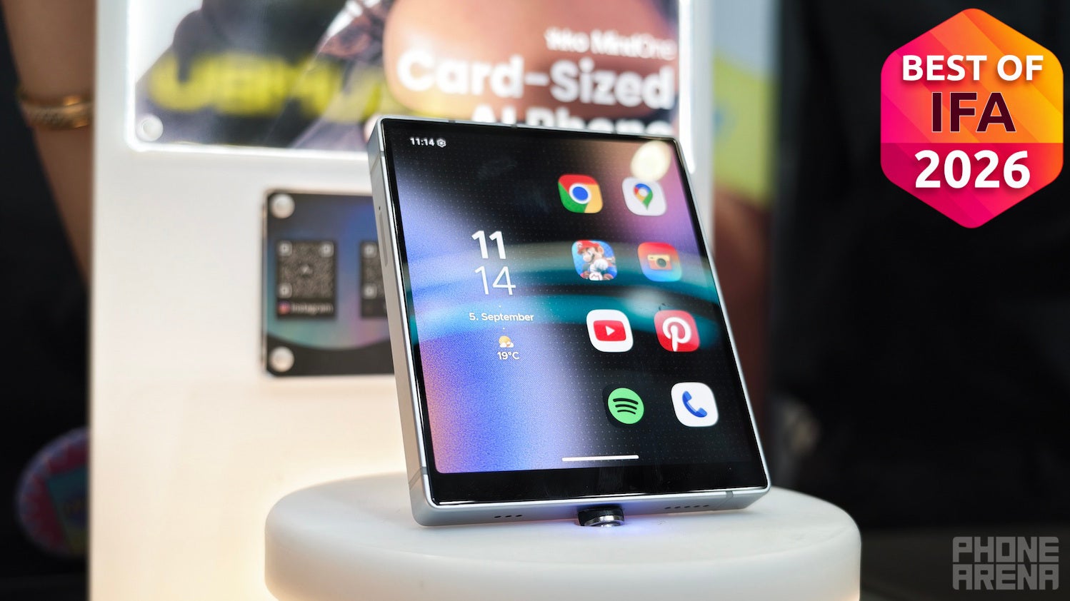 Passport-sized smartphone | Image by PhoneArena - Best of IFA 2026: the products that made me pause and explore