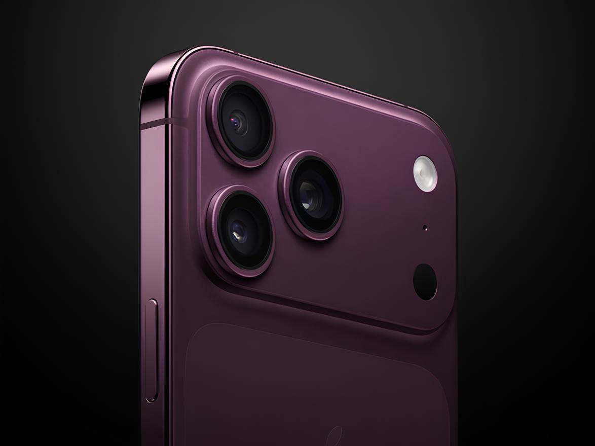 Leaked Dark Cherry iPhone 18 Pro Max render