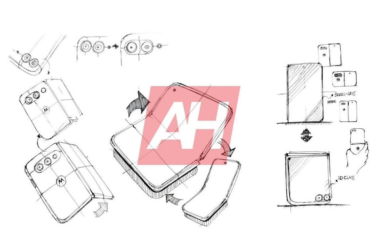 Potential Motorola wide foldable design