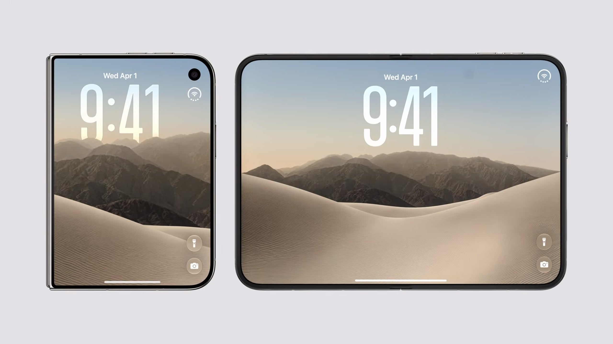 Nice job. | Image by Apple - The new iPhone Duo is the strangest iPhone ever: it folds at last!