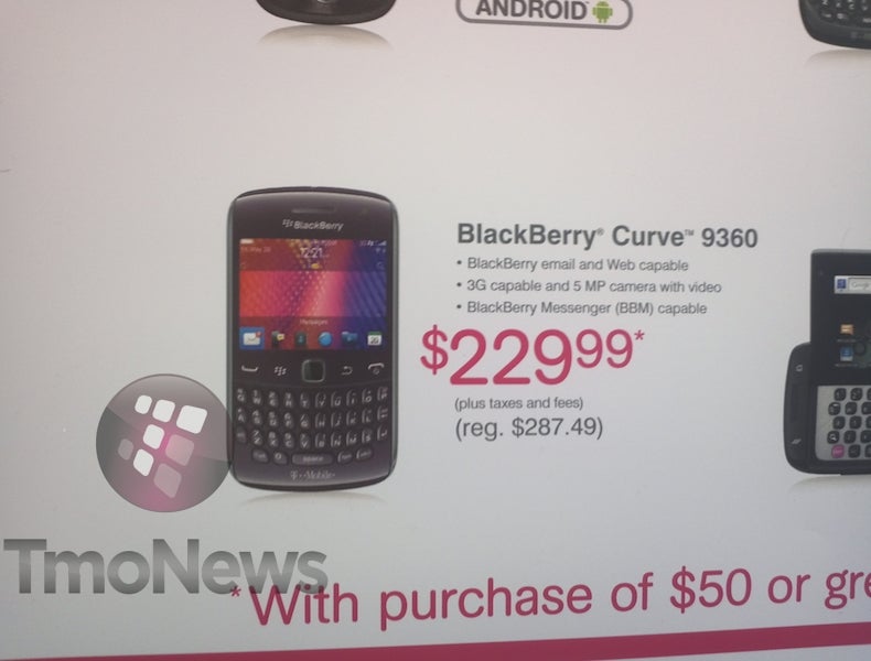 Blackberry Curve 9360 is expected to be available as a prepaid option with T-Mobile?