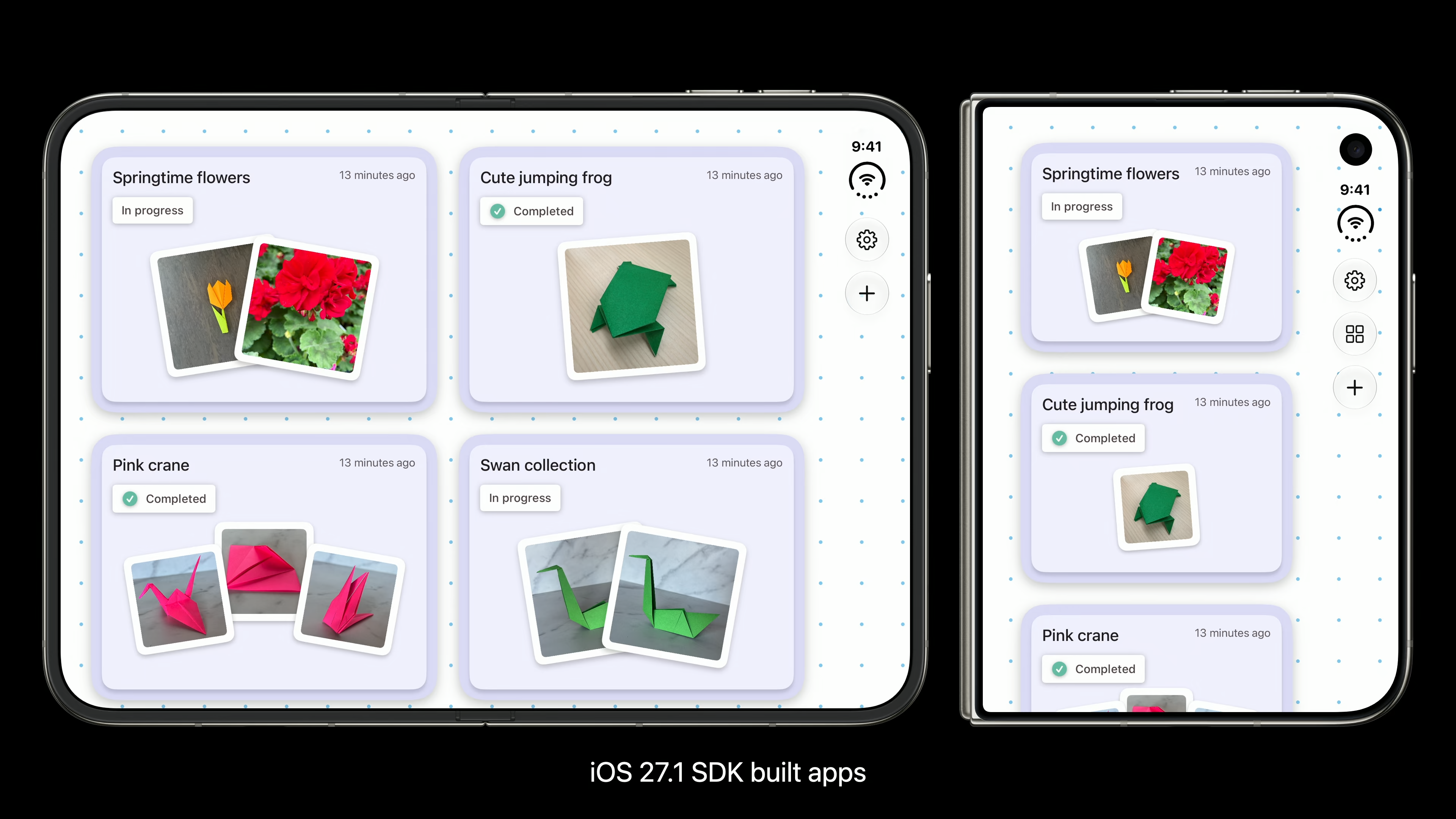 Fully optimized apps will fully use the new form factor. | Image by Apple - iPhone Duo will make unoptimized apps look absolutely hideous