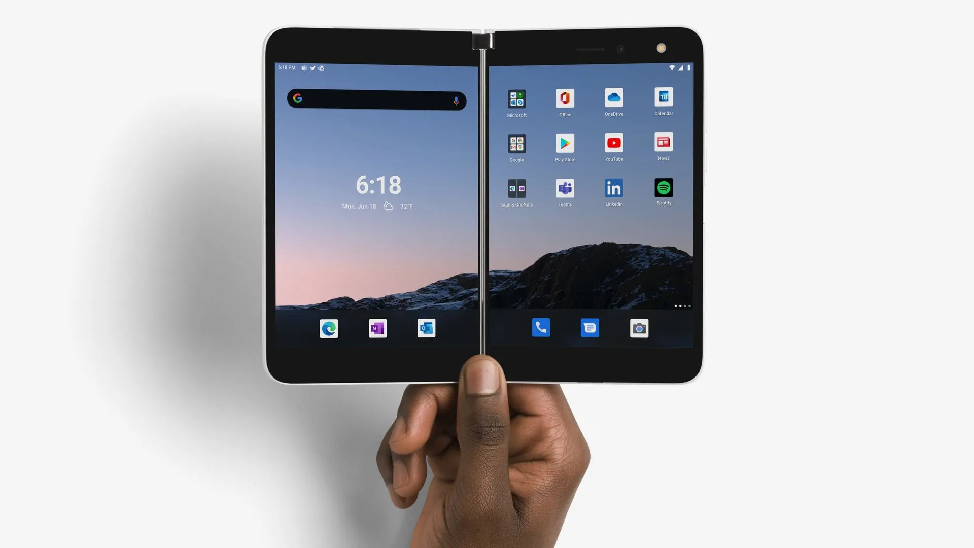 The Microsoft Surface Duo launched back in 2020. | Image by Microsoft - Apple named the iPhone Duo after a six-year-old failed Android experiment