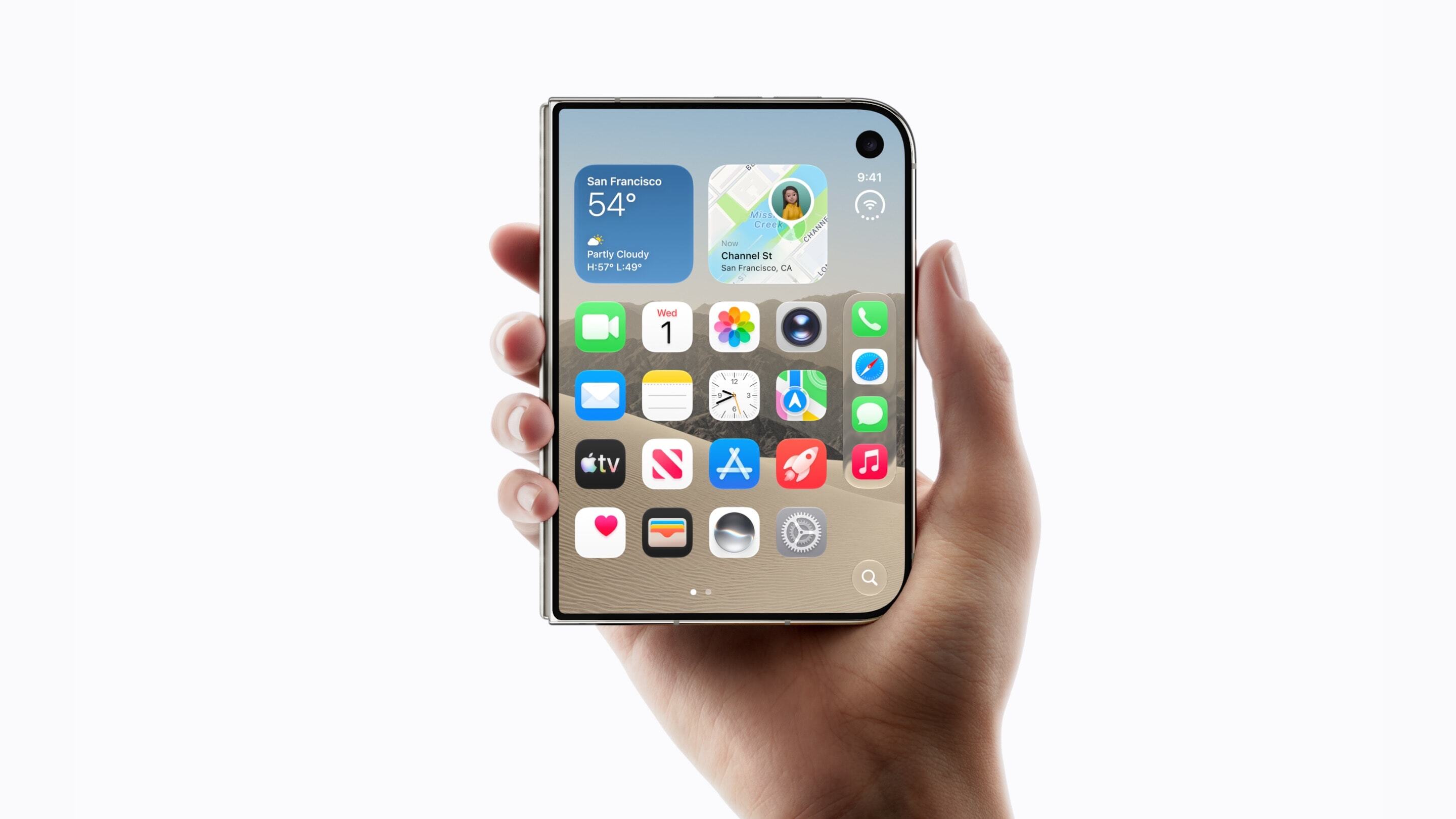 The iPhone Duo is not a groundbreaking device, but still a good, decently-priced foldable. | Image by Apple - Apple named the iPhone Duo after a six-year-old failed Android experiment