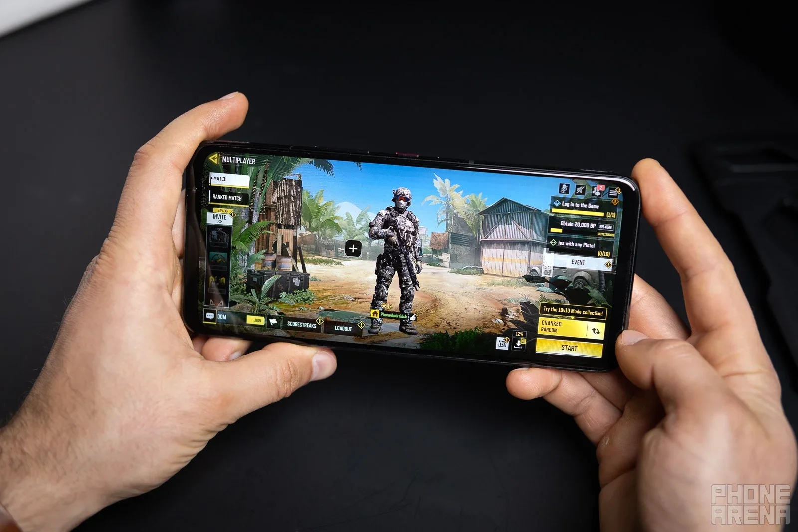 Good news for FPS fans, native 185Hz support is coming to mobile. | Image by PhoneArena - The iPhone 18 Pro Max is not the best phone for gaming, leak says the OnePlus 16 is going to be