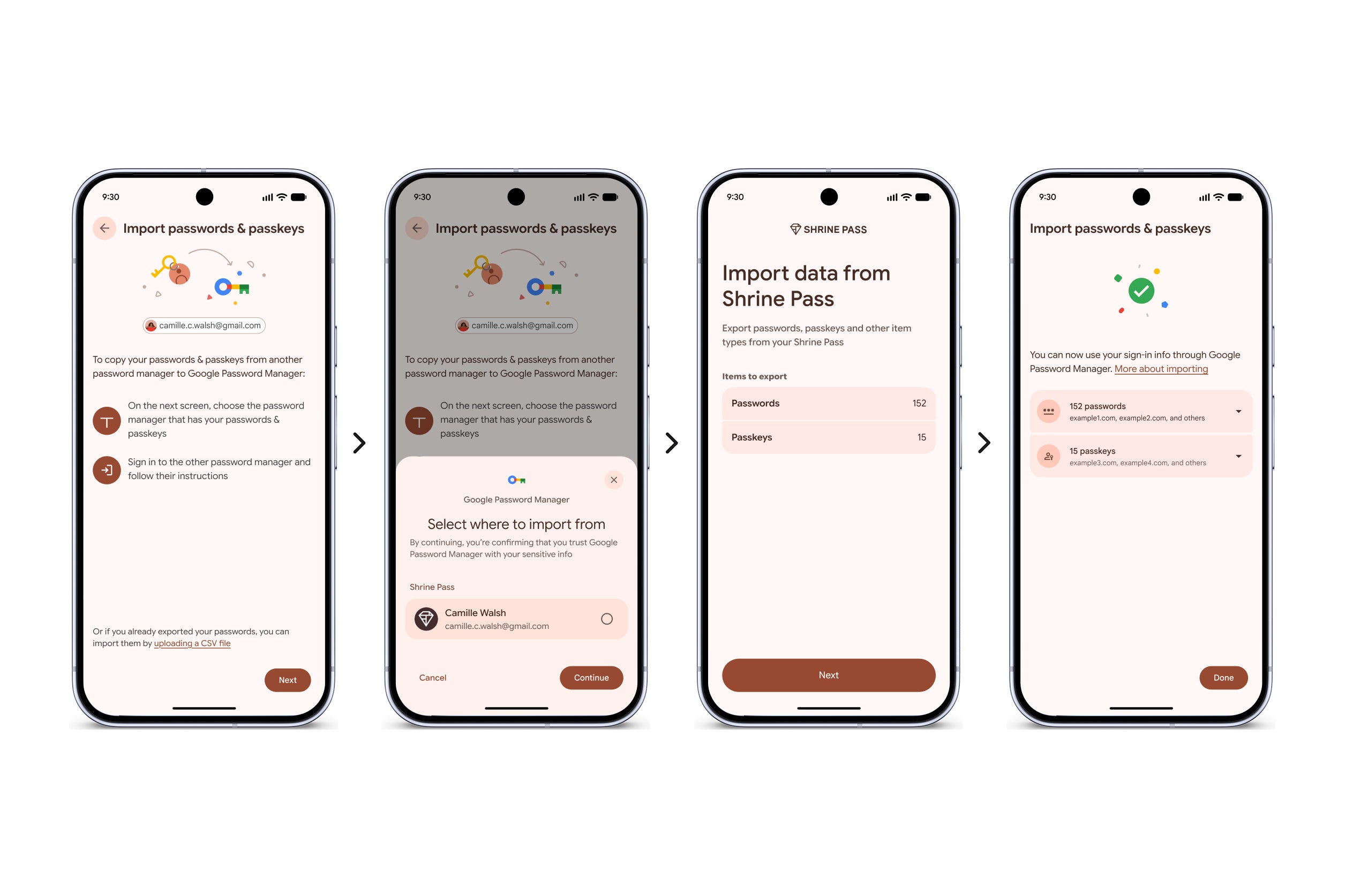 Import your passwords and passkeys in a few taps, and exporting works the same way. | Image by Google - Android just quietly took away your password manager's biggest advantage