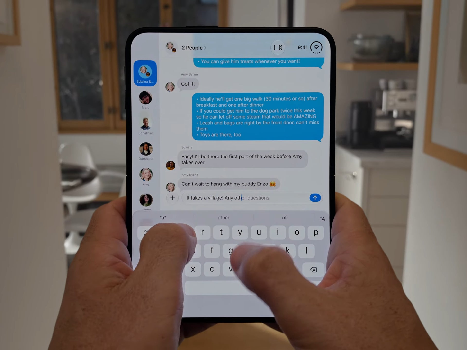 iPhone Duo in portrait mode