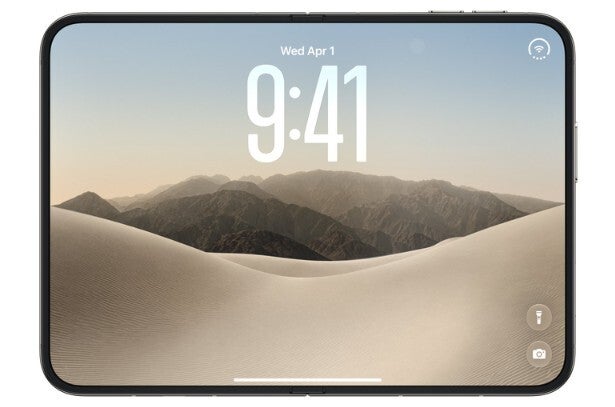 Picture of an open iPhone Duo.