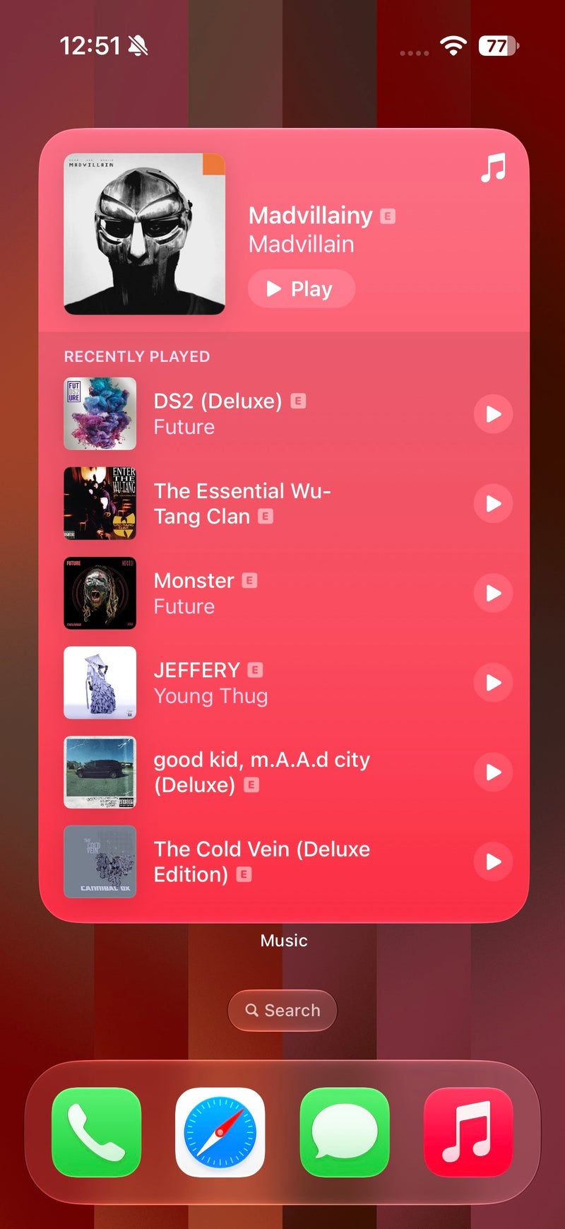 Large widgets are actually nice.