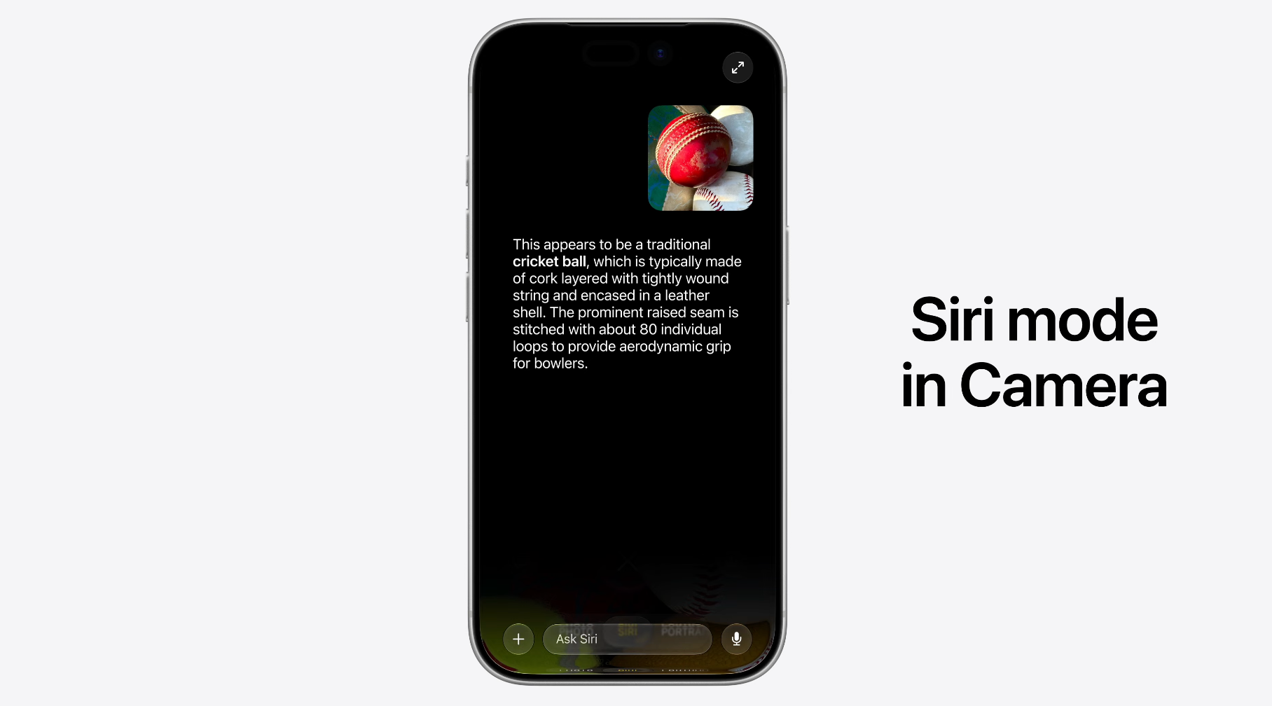 Siri mode in the Camera app looks a little too... familiar. | Image by Apple - One UI 9 Stable is out for some Galaxy S26 owners, but I'm not convinced it's enough