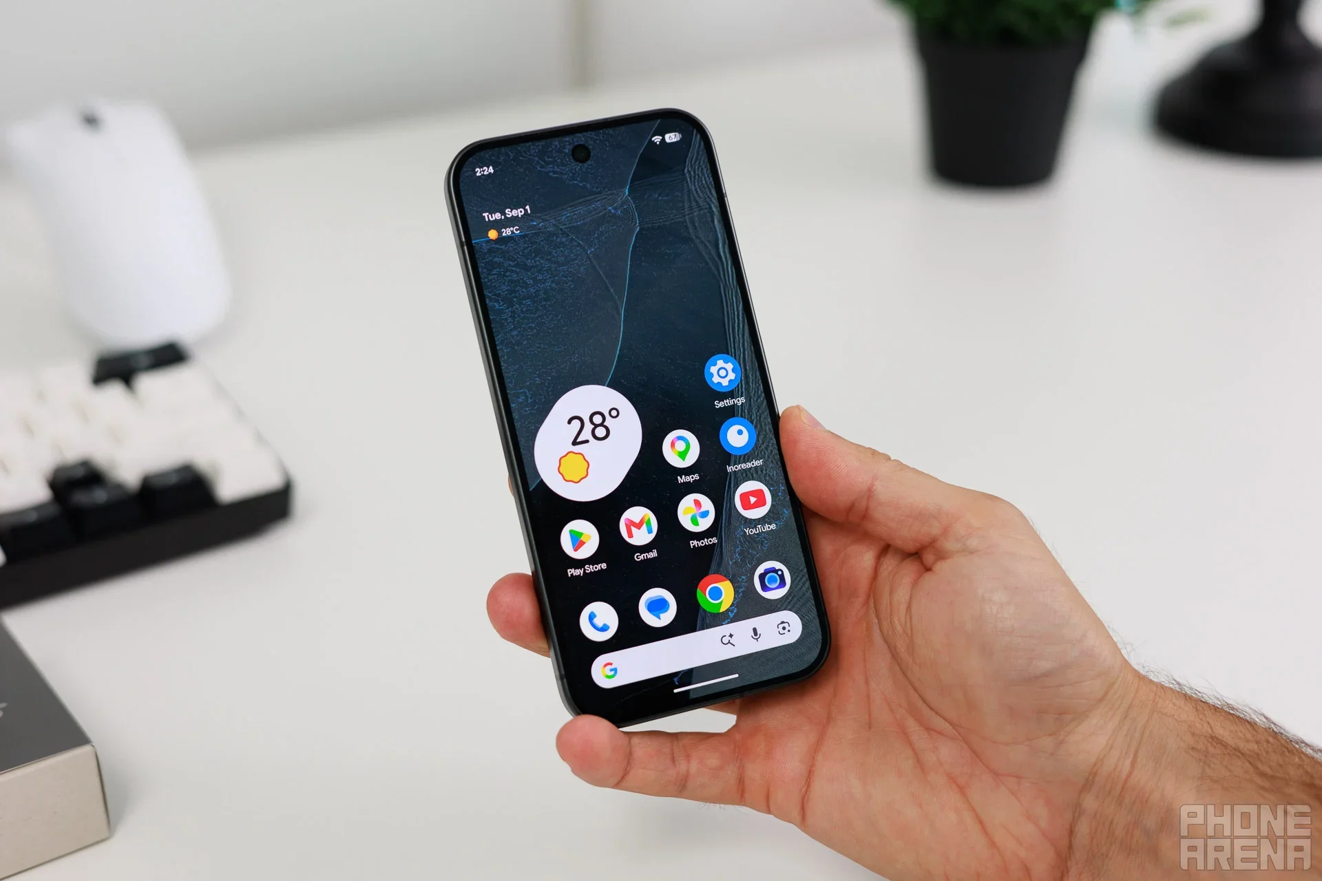 Yeah, probably not. | Image by PhoneArena - The Pixel 12 Pro is between a rock called the iPhone 20 Pro and a hard place called the Galaxy S27 Ultra