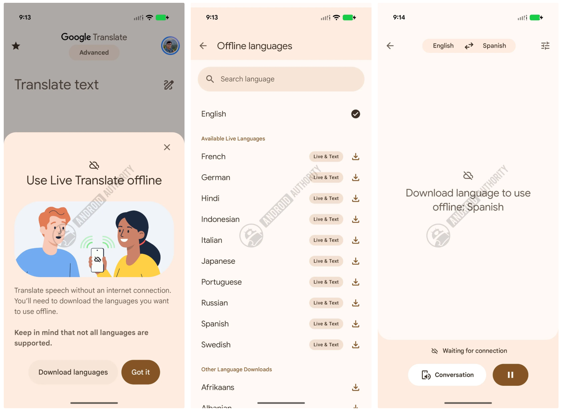 You can now download languages to use with Live Translate. | Image by Android Authority - Pixel 9 and newer are getting a great new feature