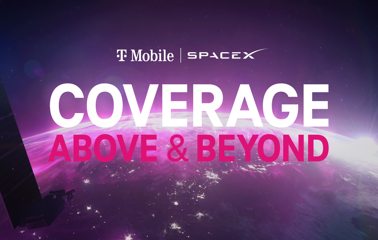 T-Mobile promotes partnership with SpaceX/Starlink.