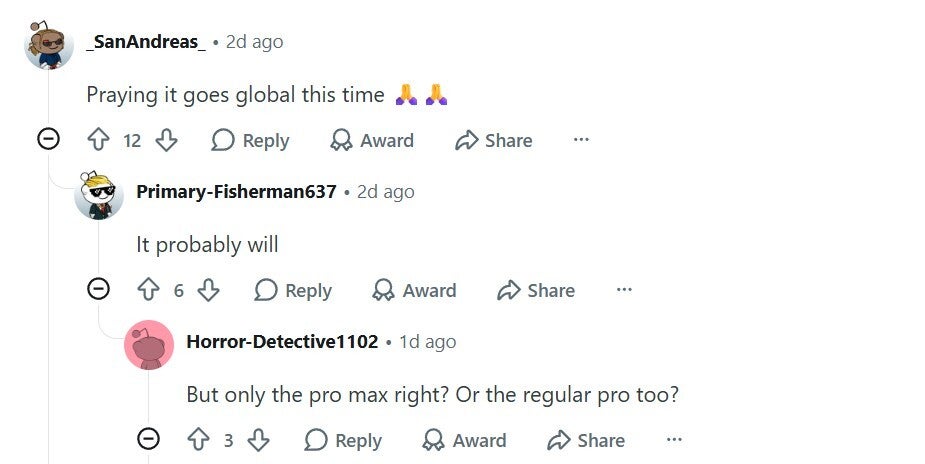 User hoping for the global release of Xiaomi 18 Pro.