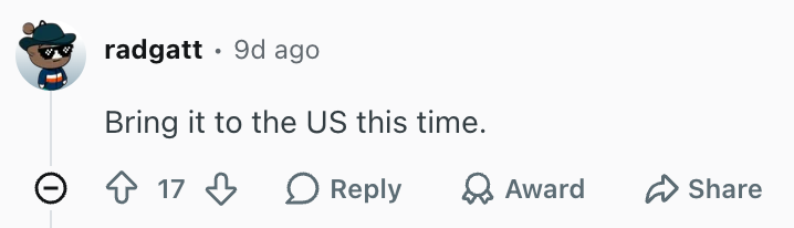 Motorola fans have only one request for the Singature 27. | Image by Reddit (screenshot - Motorola is officially launching the Signature 27 flagship next week, possibly in the US
