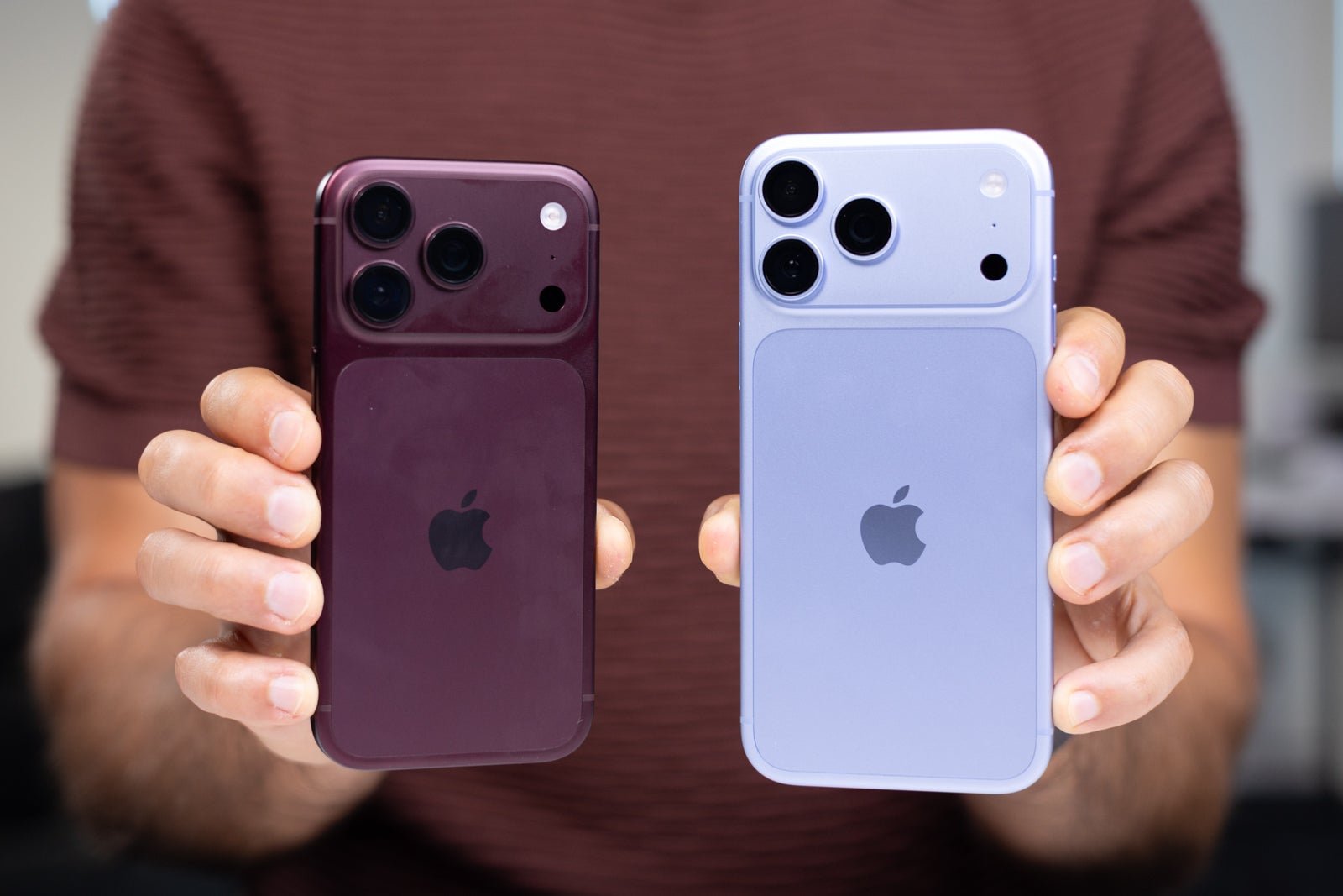 Image by PhoneArena - I love almost everything about the Burgundy iPhone 18 Pro &mdash; almost